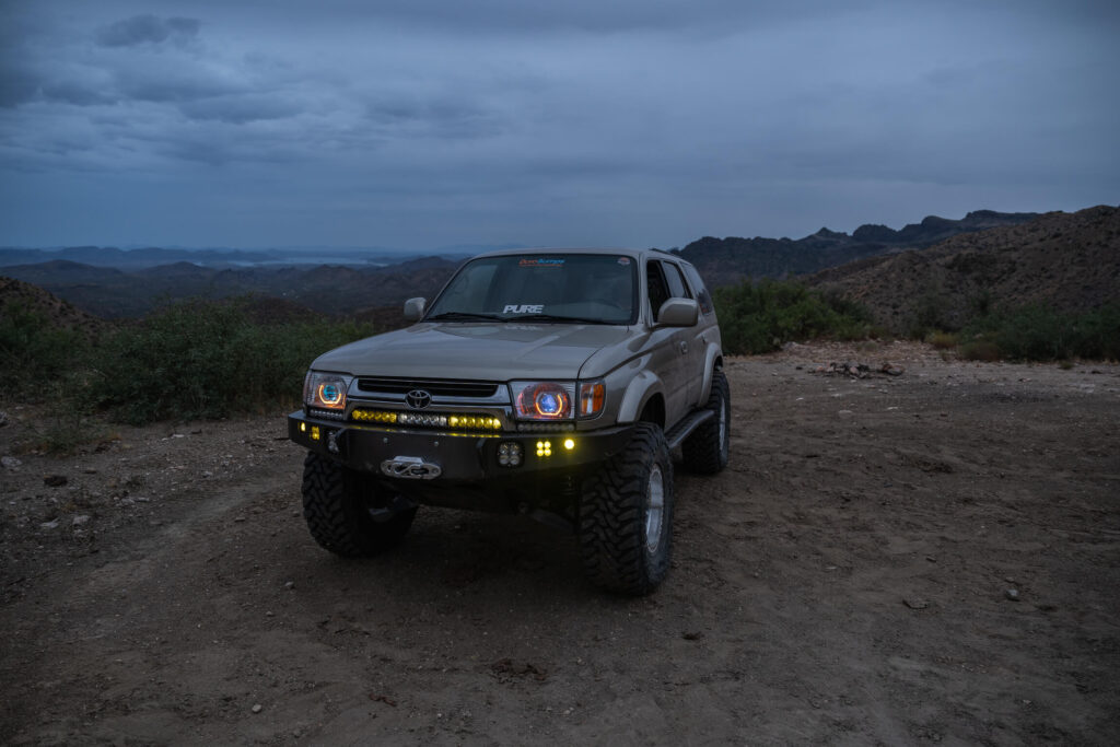durobumps toyota runner bumper baja designs light